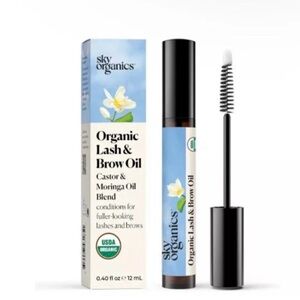 Sky Organic Lash & Brow Oil and Applicator Eyelash Serum Castor Oil
Organic